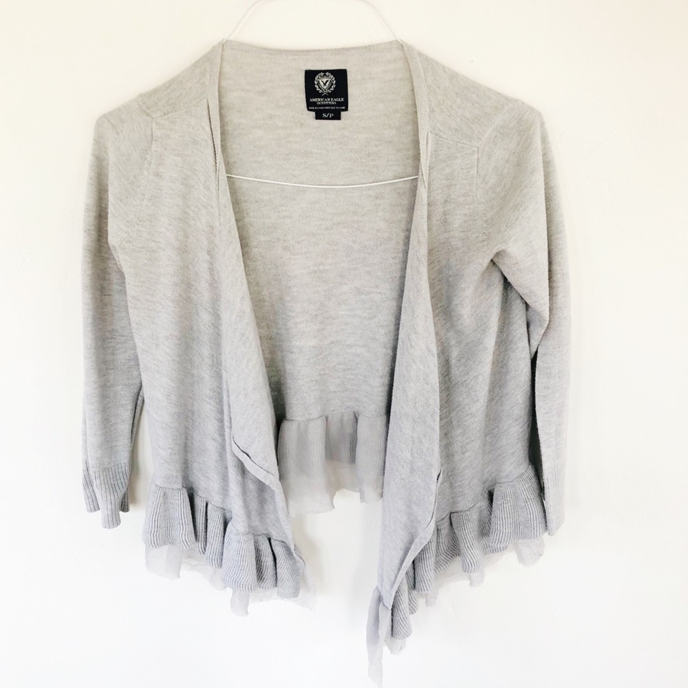 AEO Ruffle Cardigan